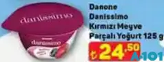 DANONE DANİSSİMO KIRMIZI MEYVE PARÇALI YOĞURT 125 G